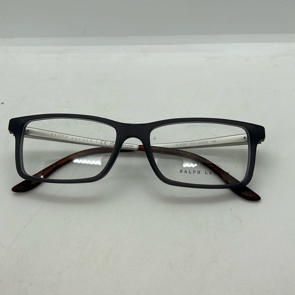 RALPH LAUREN RL 6128 Eyeglasses Frames Case 5510 Matte Black Matte Silver NWT